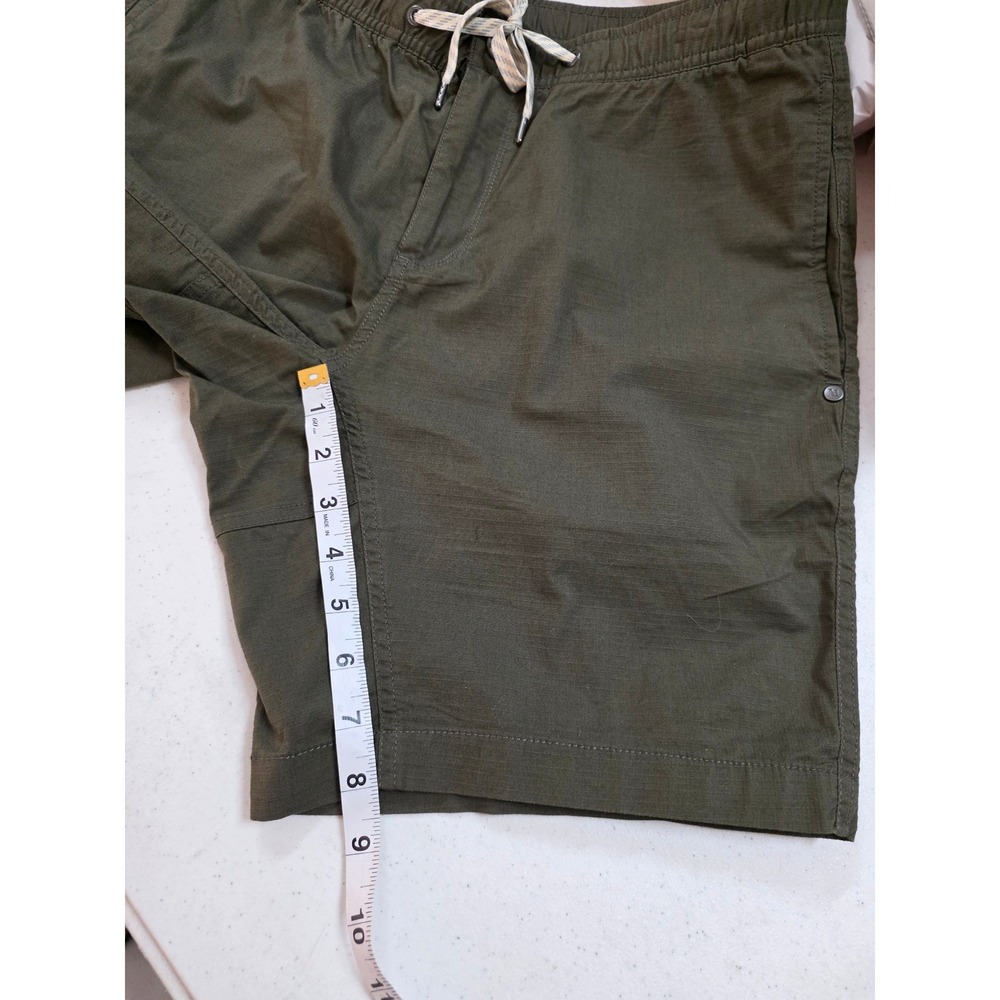 Vuori Ripstop Shorts Mens Medium Dark Oregano Green Organic Cotton Hiking V330 - Picture 8 of 8